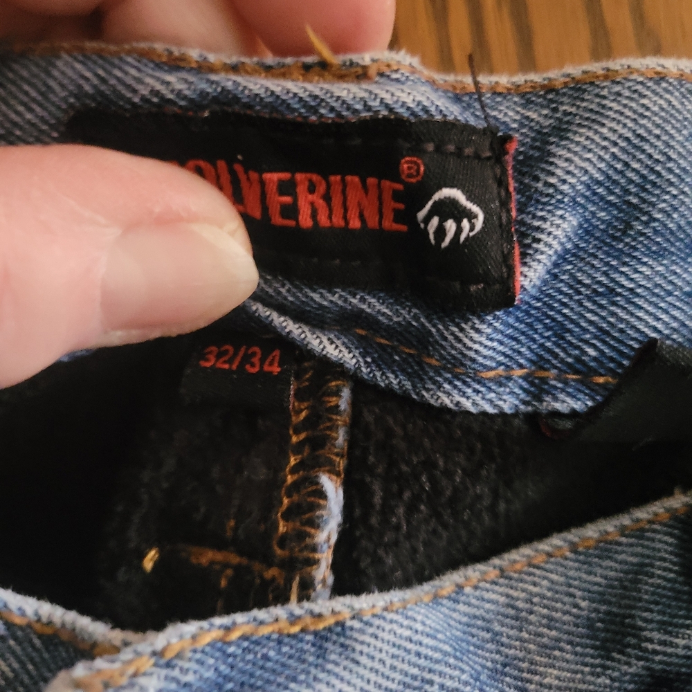 Mens Wolverine fleece lined jeans